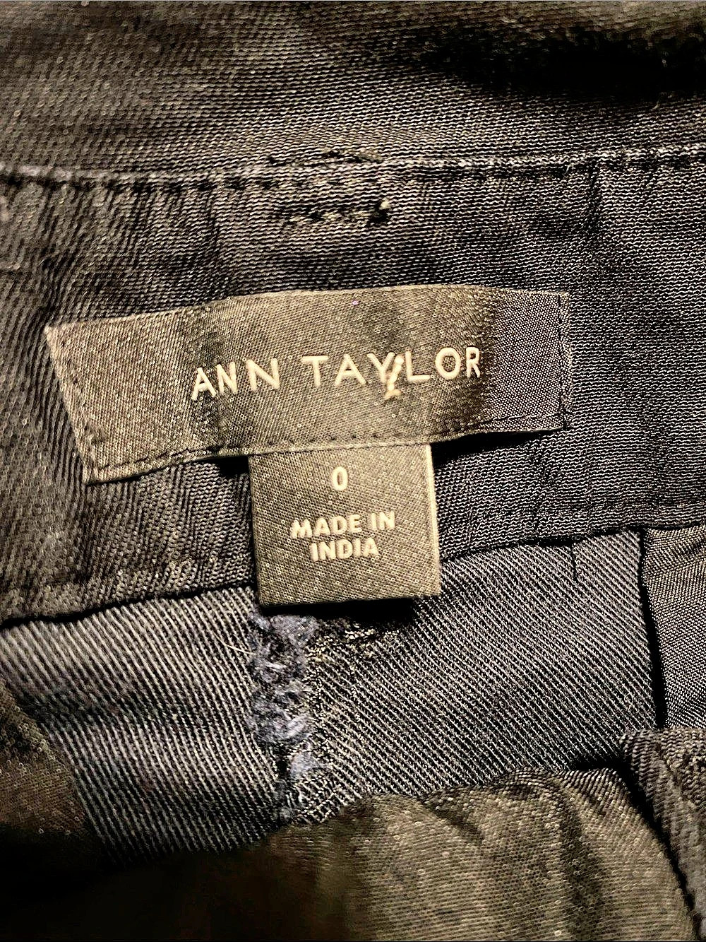 Ann Taylor Black Paperbag Waist Pant - Picture 3 of 4